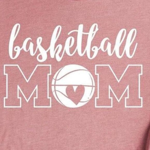 Basketball Mom Classic Graphic Parent Fan Outfit Streetwear Unisex T-Shirt 170 - Picture 2 of 5